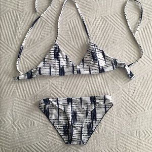 Blue & White Bikini